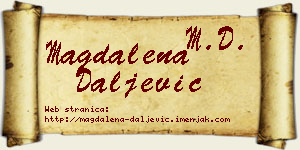 Magdalena Daljević vizit kartica